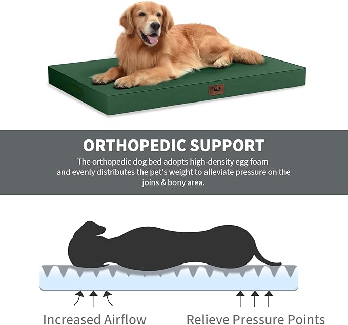 Outdoor All Weather Large Dog Bed, Waterproof Dog Bed - Image 3