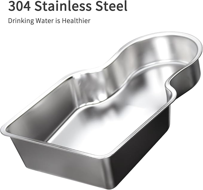 RIZZARI Stainless Steel Pet Water Feeder: 10L Gravity Leak-Proof Auto Refill - Image 5