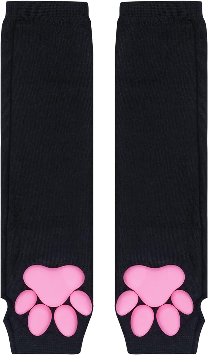 Nydotd Cat Paw Pad Mittens Gloves Kawaii Pink 3D Claw Fingerless Cute Cat - Image 5