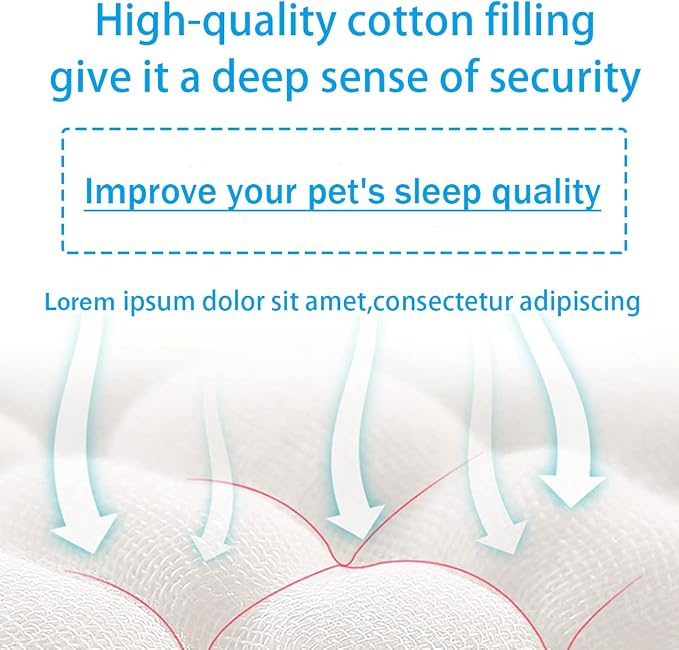Original Calming Donut Dog and Cat Bed in Shag Fur, Dog Beds - Image 4