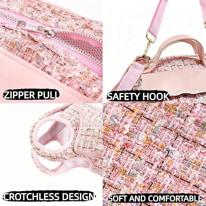 Dog Lift Harness Backpack for Small Dogs Cats, Adjustable Straps Dog Sling - Image 9