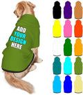 Custom Dog Hoodie Personalized Photo Text Logo Name Dog Clothes, Soft & Warm by Mynvzrk