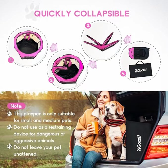 Pet Cat Playpen for Indoor Cats Enclosed, Portable Foldable Dog Playpen Outdoor - Image 6