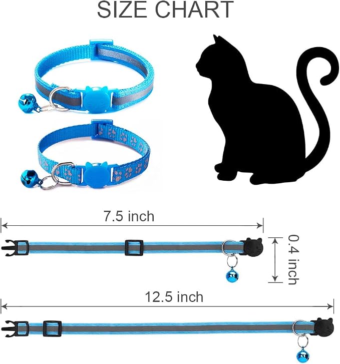 Black Reflective Cat Collar - Image 4