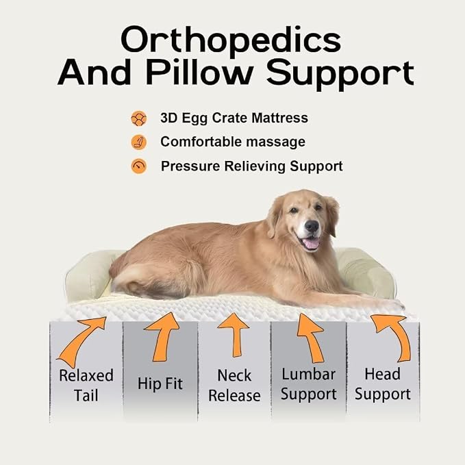 Small Dog Bed Orthopedic Washable Cat Bed Memory Foam Small Couch Sofa Indoor - Image 3