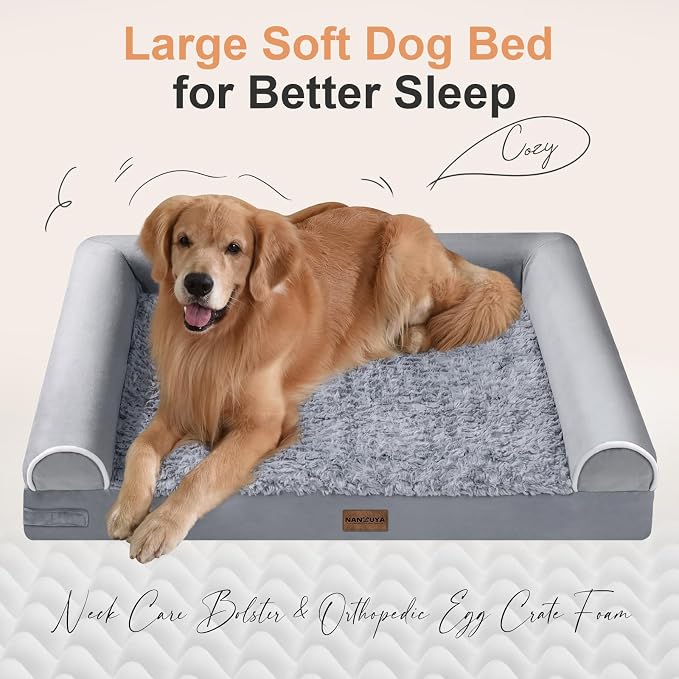 Large Dog Bed Orthopedic Washable: Beds Bolster XL Bed Large Big Dogs Memory - Image 2