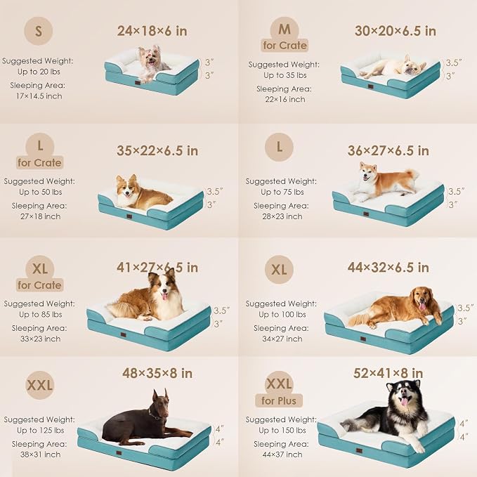EHEYCIGA Orthopedic Dog Beds for Extra Large Dogs, Waterproof Memory Foam XXL - Image 5