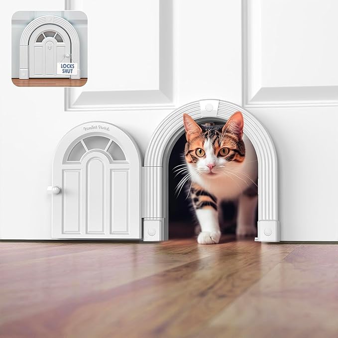 Purrfect Portal Meow Manor® Cat Door Interior Door by PurrfectPortal
