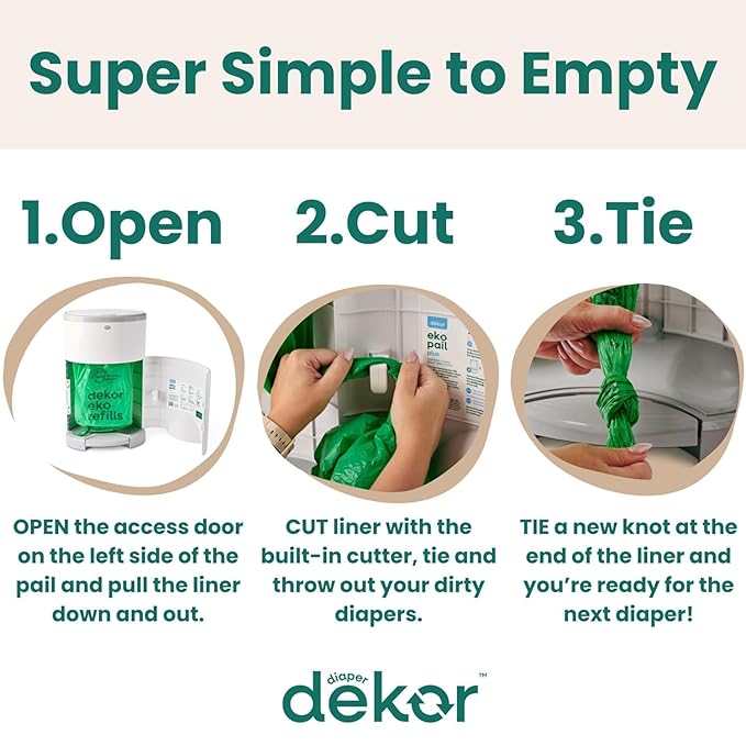 Diaper Dekor EKO Plus Diaper Pail Gift Set - Image 4