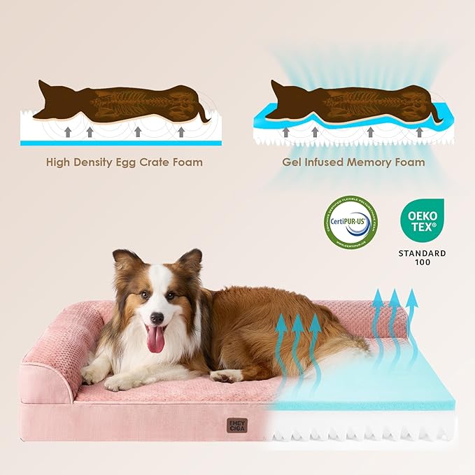 EHEYCIGA XXL Dog Bed Memory Foam, Orthopedic Giant Dog Bed Jumbo - Image 4