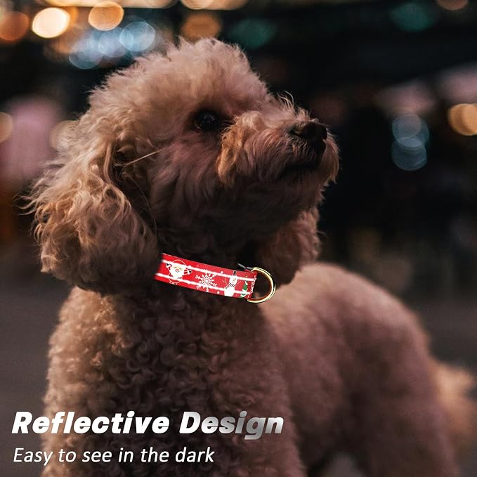 Reflective Dog Collar, Cute Christmas Style Dog Collars - Image 3