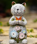 Solar Garden Statue Cat Figurine – Outdoor Decoration by Fashionoda