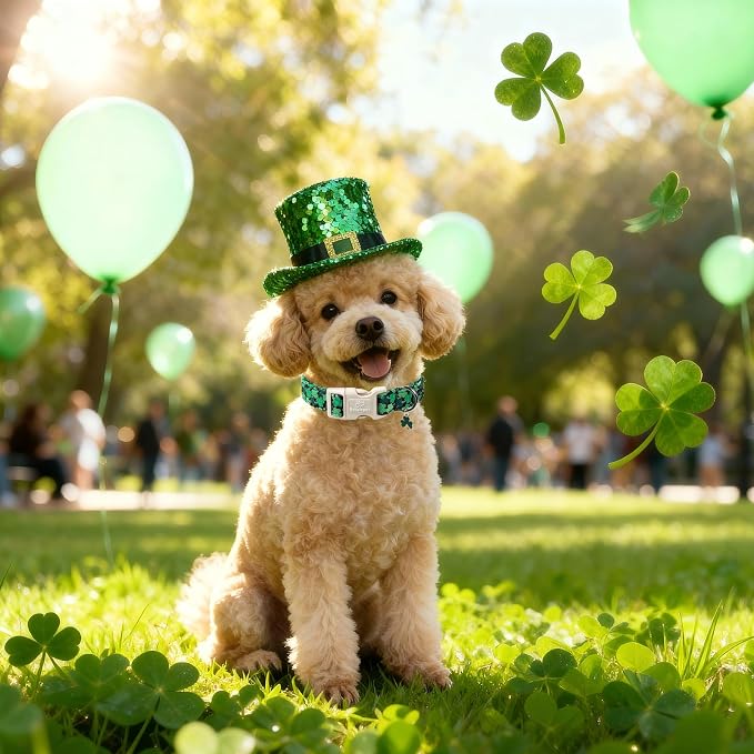 St Patricks Day Dog Collar for Giant Large Dogs - Image 2