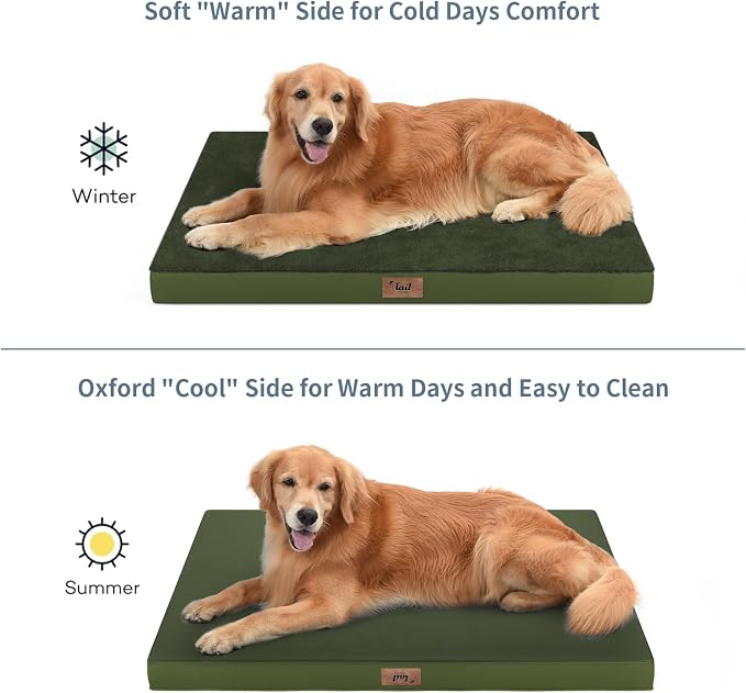 Orthopedic Dog Crate Bed for Extra Large Dogs, XXL Waterproof Comfort Pet Bed - Image 3