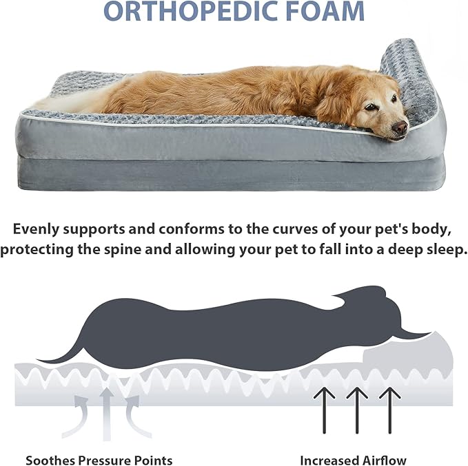 BFPETHOME Orthopedic Dog Beds for Extra Large Dogs, Waterproof Sofa XXL Dog Bed - Image 9