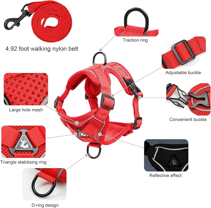 XL Cat Harness Escape Proof for Heavy Cats - Image 2
