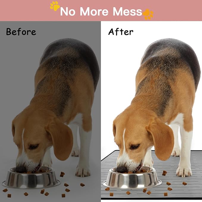 Largest Dog Food Mat, Thinken Waterproof Non-Slip XXXL Pet Feeding Mat - Image 6