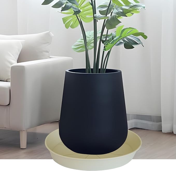 3 Pack of 20 22 inch Plant Saucer, 3.6" Depth Tray, Large Deep Garden Plastic - Image 3