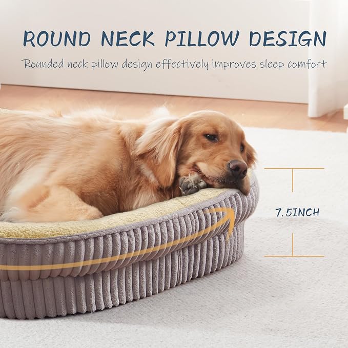 Orthopedic Dog Bed for Medium, Large Dogs Breeds, High Density Egg Crate Foam - Image 4