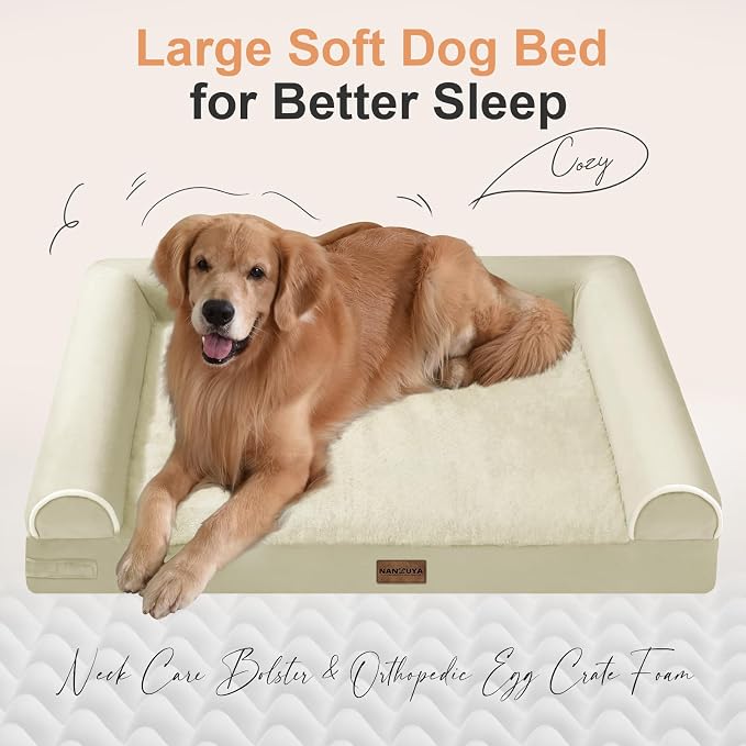 Large Dog Bed Orthopedic Washable: Beds Bolster XXL Bed Big XLarge Dogs Egg - Image 2