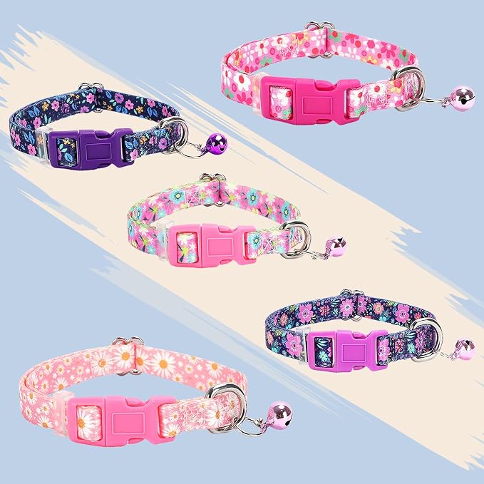 Nylon Dog Collar with Bell for Small Dogs, Adjustable Puppies, Kittens & Small - Image 6