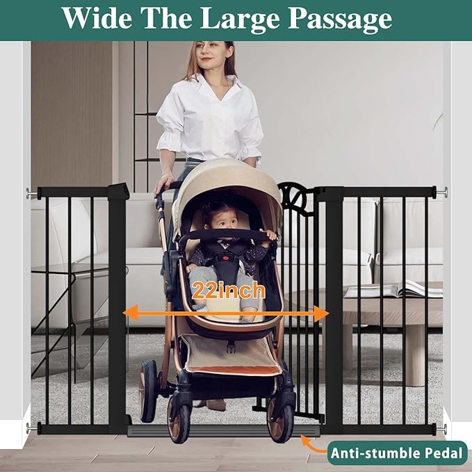 Fairy Baby 76.4"-81.8" Extra Wide Baby Gate - Image 5