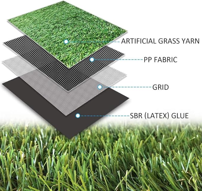ALTRUISTIC Artificial Grass 4FTX17FT, Realistic Fake Grass Deluxe Turf - Image 3