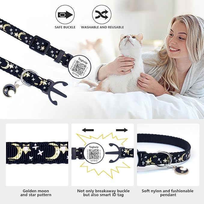 3-Pack Smart ID Cat Collar - Image 2