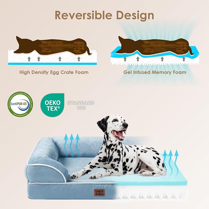 EHEYCIGA Orthopedic Dog Beds for Large Dogs, Waterproof Memory Foam Large Pet - Image 4