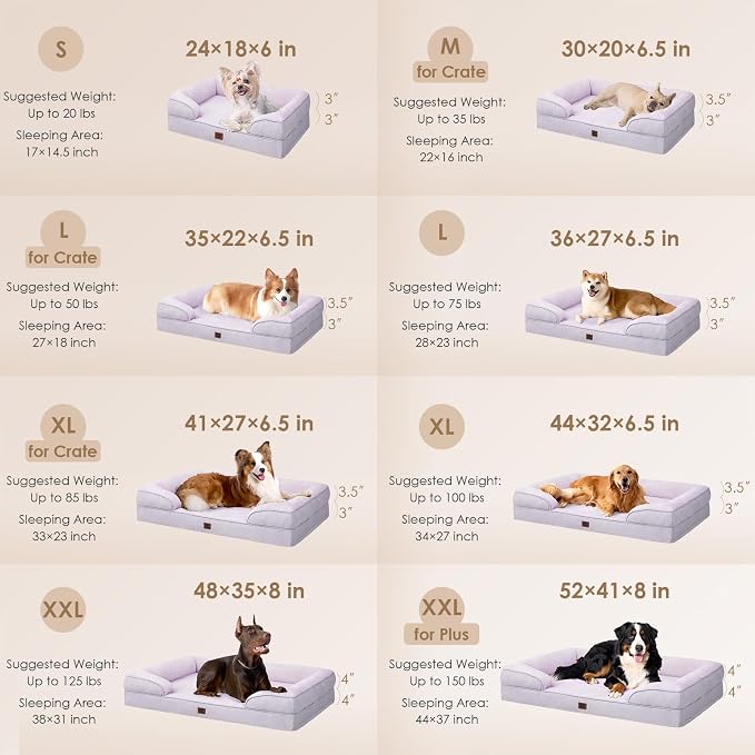 EHEYCIGA Orthopedic Dog Beds for Extra Large Dogs, Waterproof Memory Foam XXL - Image 2