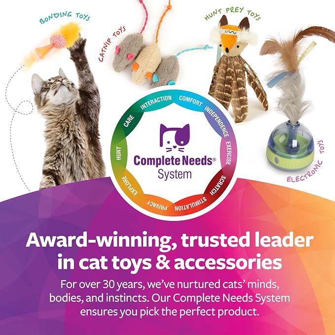 SmartyKat Fuzzy Friends Plush Catnip Ball Cat Toys - Image 6