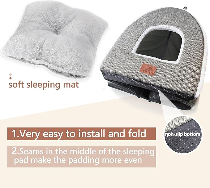Cat Beds for Indoor Cats-Cat Bed Cave House Tent for Kittens and Small Pets - Image 3