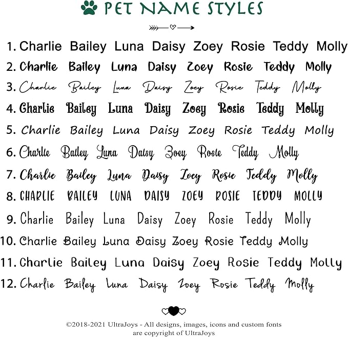 Ultra Joys Dog ID Tag, Custom Dog Tag Personalized Cat Tag, Pet ID Tag - Image 8
