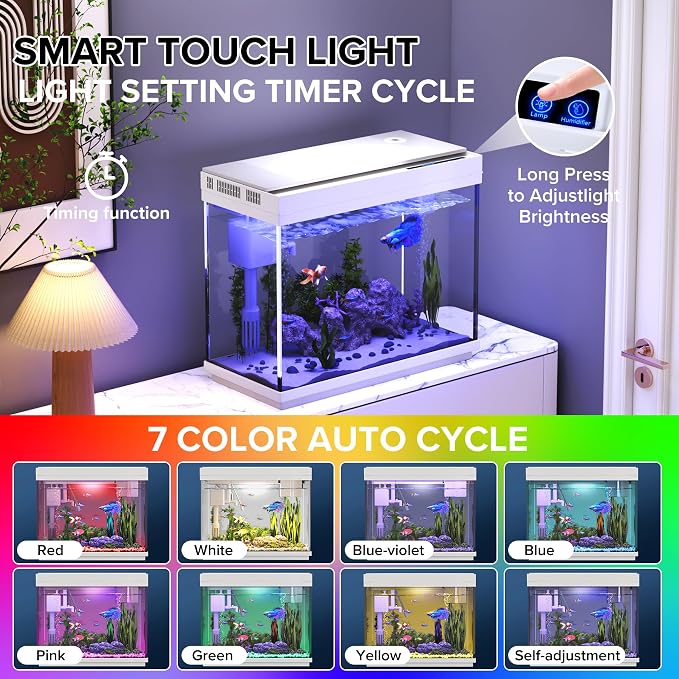 Fish Tank 2.4 Gallon Aquarium Kit - Image 5