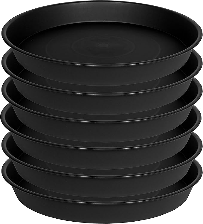 6 Pack 10 inch Plant Saucer, Heavy Duty Plastic Plant Saucers 10 inch Round - Image 8