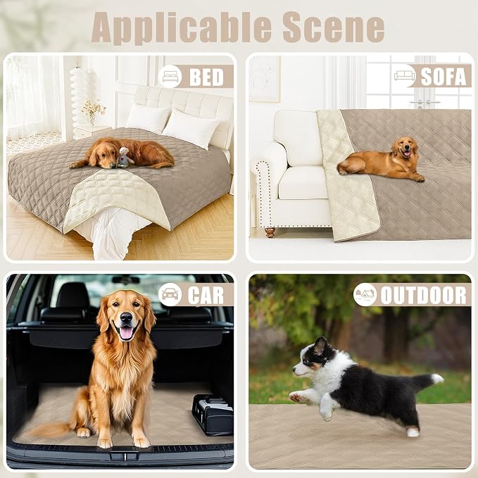 Smiry Waterproof Dog Bed Cover Blanket 40x80, Soft Reversible Pet Blanket - Image 5