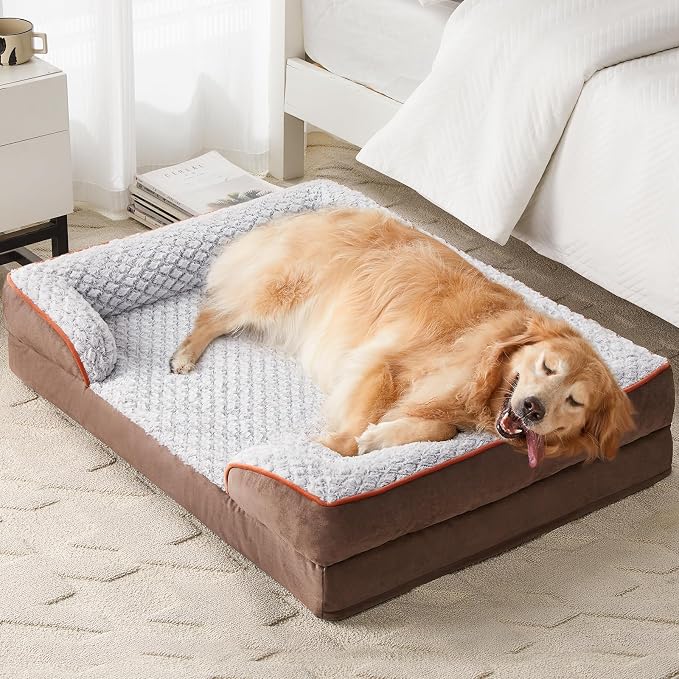 Orthopedic Dog Bed for Large Dogs, Egg Crate Foam Bed for Large Dogs, Equipped - Image 8