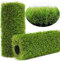 Artificial Grass Rug Outdoor Indoor 14FTX44FT Fake Grass Carpet Green Synthetic by NINXIANG