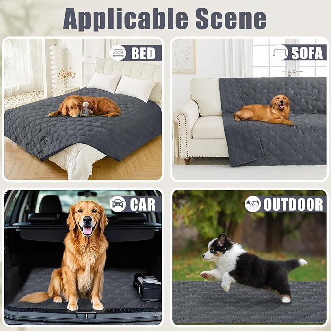 Smiry Waterproof Dog Bed Cover Blanket 40x90, Soft Reversible Pet Blanket - Image 5