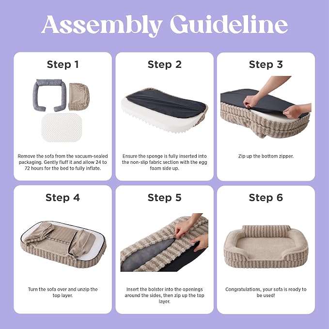 LE SURE Cute Dog Bed for Small Dogs, Orthopedic Waterproof Small Pet Beds - Image 6