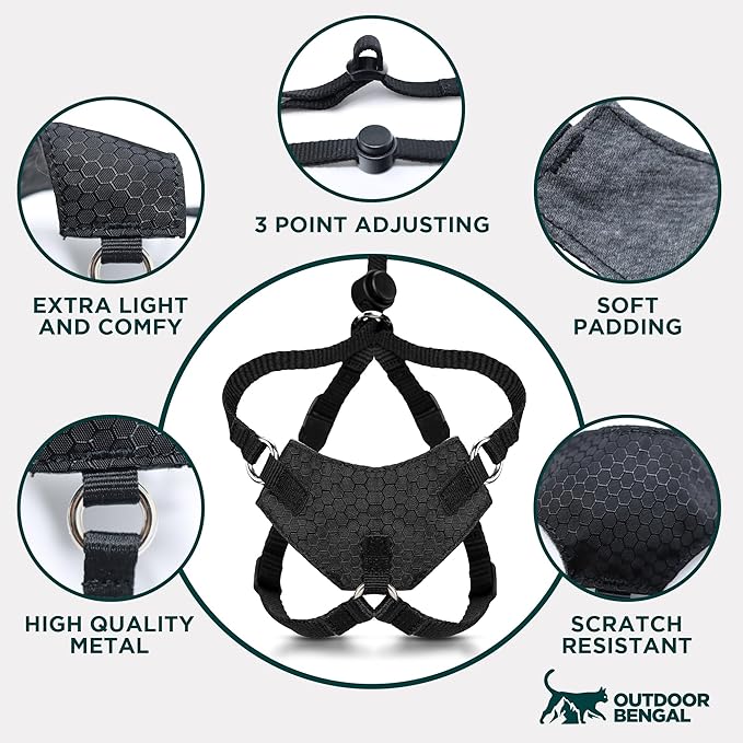 Houdini™ Escape Proof Cat Harness and Leash Set by OutdoorBengal – Red - Image 8