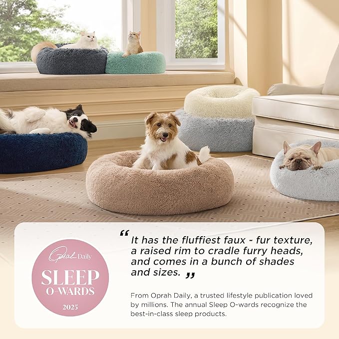 Bedsure Calming Dog Bed for Medium Large Dogs - Image 2