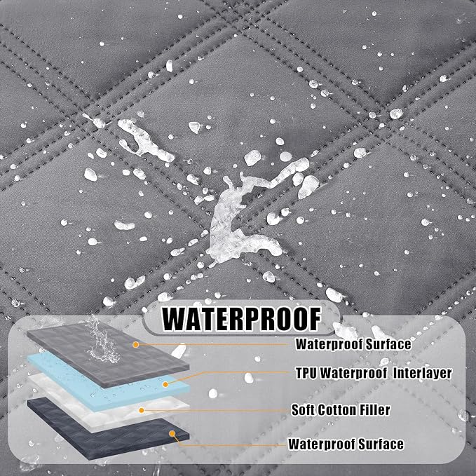 Smiry Waterproof Dog Bed Cover Blanket 82x120, Soft Reversible Pet Blanket - Image 2