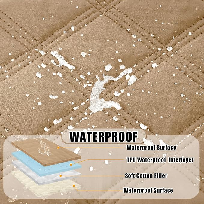 Smiry Waterproof Dog Bed Cover Blanket 82x102, Soft Reversible Pet Blanket - Image 2