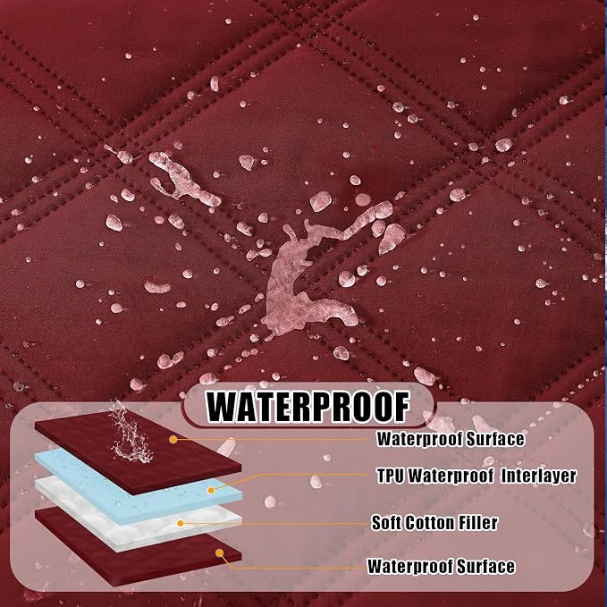 Smiry Waterproof Dog Bed Cover Blanket 52x82, Soft Reversible Pet Blanket - Image 2