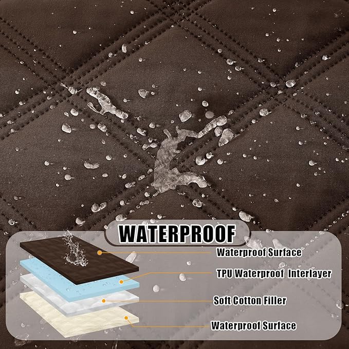 Smiry Waterproof Dog Bed Cover Blanket 40x70, Soft Reversible Pet Blanket - Image 2