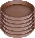 6 Pack of 8 inch Plant Saucer, Heavy Duty Plastic Plant Water Tray 8 inch Round by Bleuhome