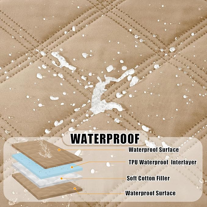 Smiry Waterproof Dog Bed Cover Blanket 52x82, Soft Reversible Pet Blanket - Image 2